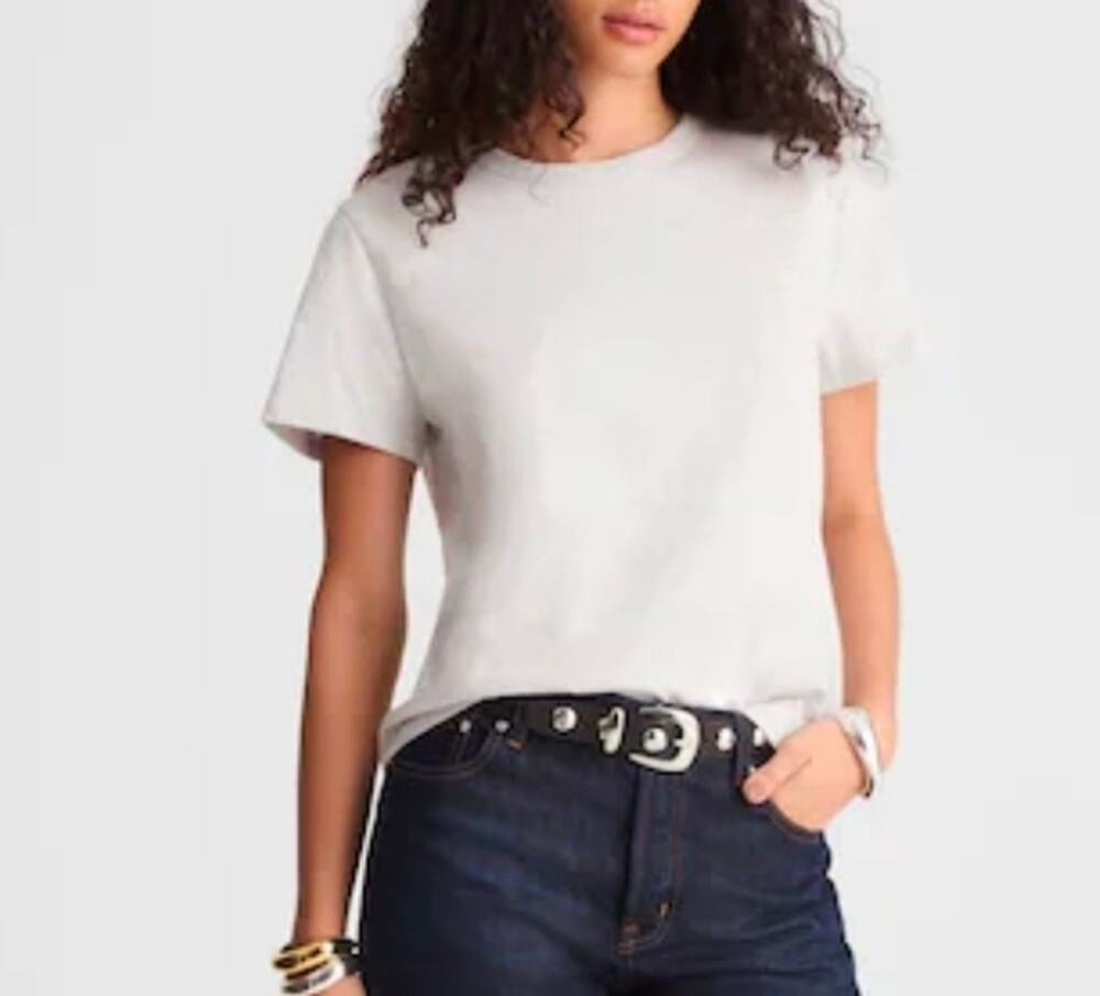 Madewell The Perfect Crewneck Tee in Allday Jersey Size XXS NWT